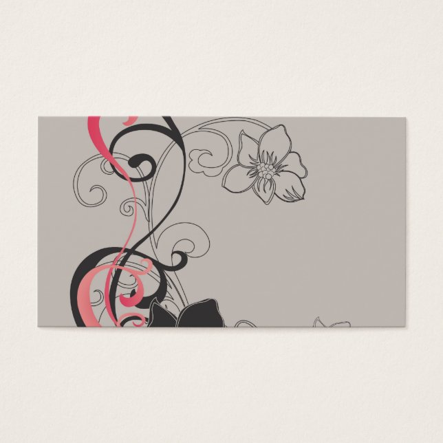 Floral Profile Card (Front)