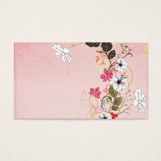 Floral Profile Card (Front)