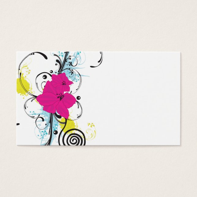 Floral Profile Card (Front)