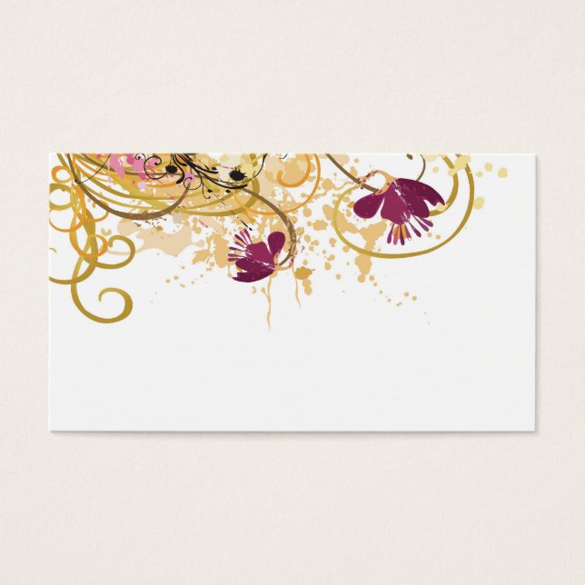Floral Profile Card (Front)