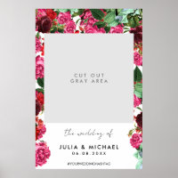 Floral Prop Wedding Selfie Photo Frame