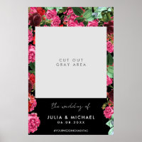 Floral Prop Wedding Selfie Photo Frame