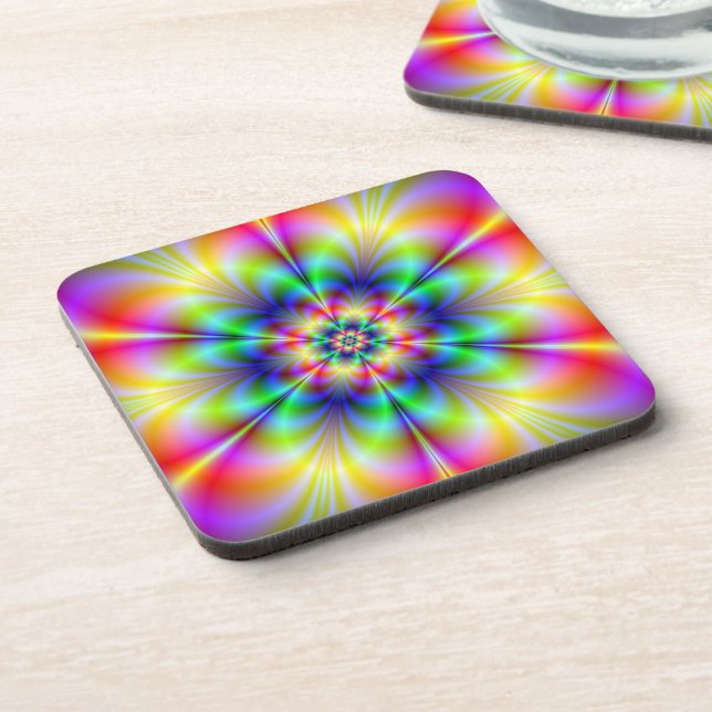 Floral Psychedelia Coasters (Left Side)