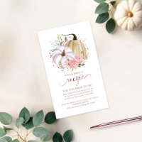 Floral Pumpkin Bridal Shower Recipe Request Enclos