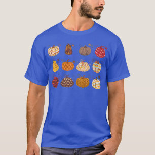 Floral Pumpkin Season Happy Fall Yall Autumn Thank T-Shirt