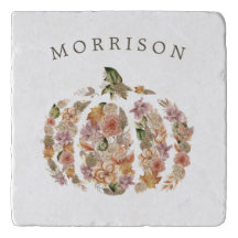 Floral Pumpkin Trivet