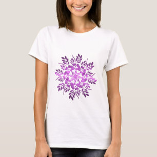 Floral  Purple Mandala T-Shirt