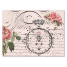 Floral Queen Bee Script Decoupage Tissue Paper