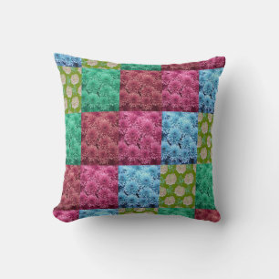 floral quilt design cushion