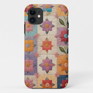 Floral quilt pattern Case-Mate iPhone case