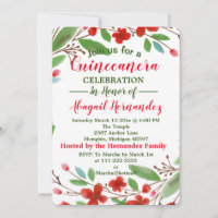 Floral Quinceanera Celebration