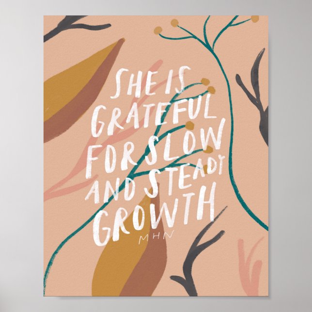 Floral quote poster (Front)