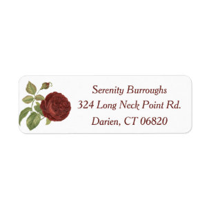 Floral Red Burgundy Rose Flower - Wedding