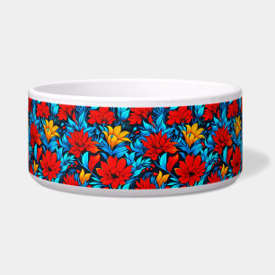 Floral Red yellow Flowers Pattern-13075