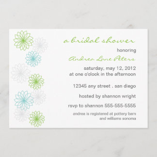 Floral Reflection Bridal Shower Invitation