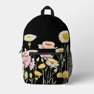 Floral Reflections  Printed Backpack
