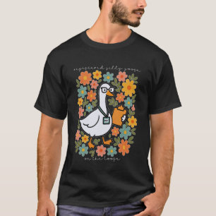 Floral Registered Silly Goose Behaviour Technician T-Shirt