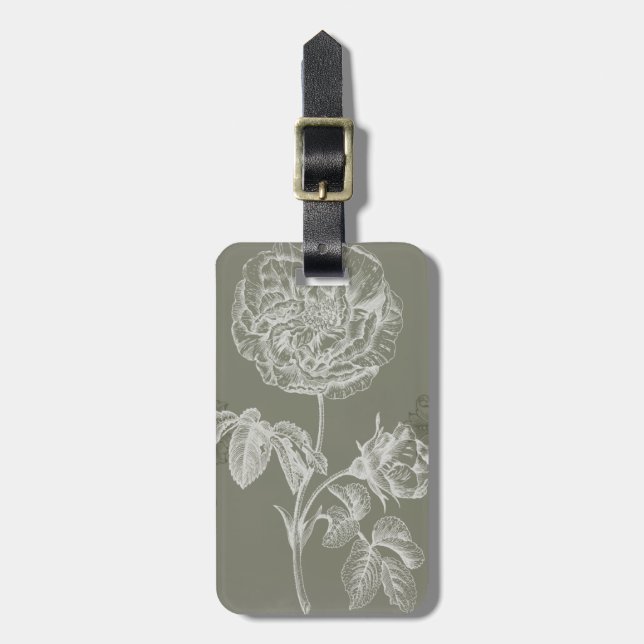 Floral Relief I Luggage Tag (Front Vertical)