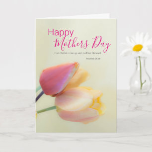 Floral Religious Mothers Bible Verses Card