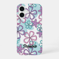 Floral Remix - Retro Flowers with Playful Outlines