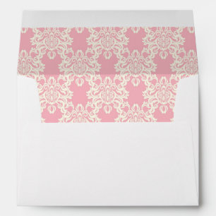 Floral retro damask envelopes