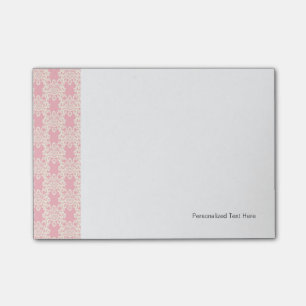 Floral retro damask post-it notes