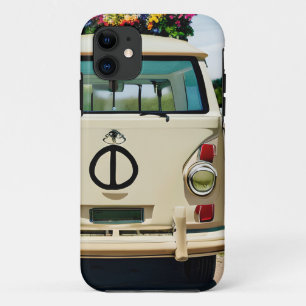 Floral Retro Hippie Van Vintage Art Case-Mate iPhone Case