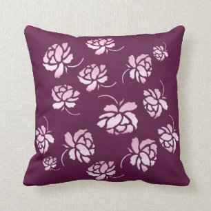 floral retro pattern cushion
