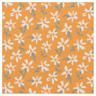 Floral retro pattern in boho style. fabric