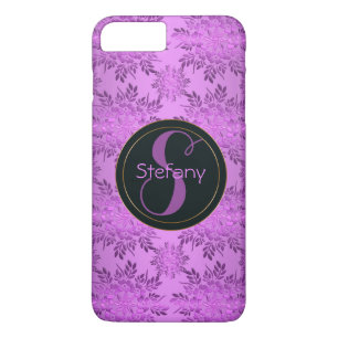 floral retro pattern.monogram. Case-Mate iPhone case