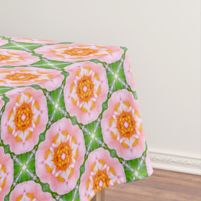 floral retro pattern tablecloth (In Situ)