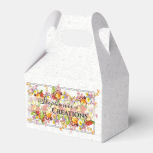 Floral Retro Spring Flowers Primrose Professional Favour Box