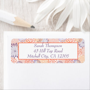 Floral Return Address