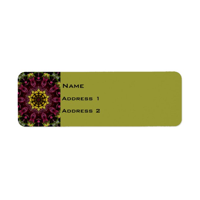 Floral Return Address Label (Front)