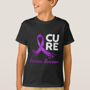 Floral Ribbon Overdose Awareness Costume Warrior G T-Shirt