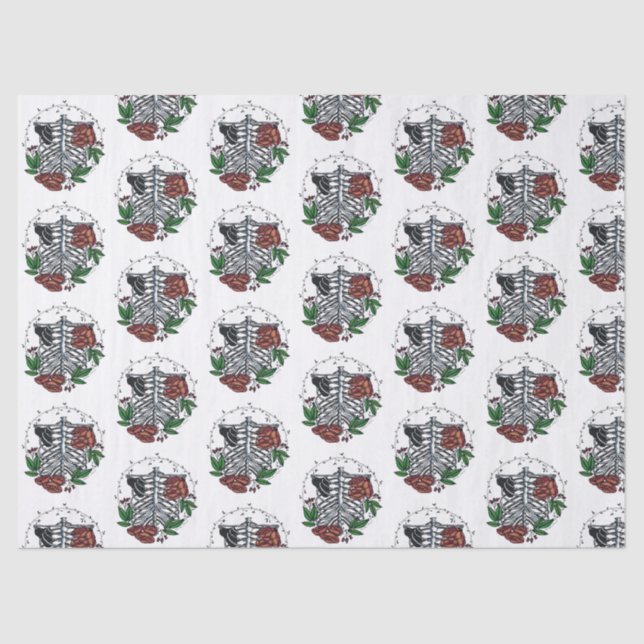 Floral Ribs Tissue Paper (Front)