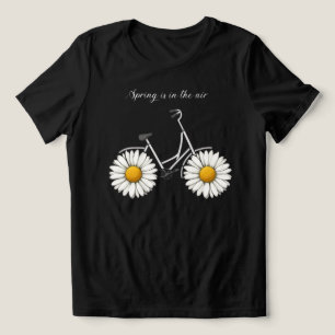 Floral Ride Women’s Abstract Bicycle T‑Shirt Tri-Blend Shirt