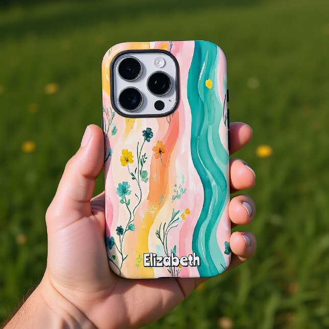 Floral River and Waves Case-Mate iPhone Case (Creator Uploaded)