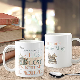 Floral Romance Book Theme Personalised Bookish Coffee Mug