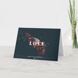 Floral Romantic Valentine Card