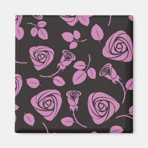 Floral Rose Background Magnet