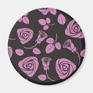 Floral Rose Background Magnet