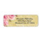 Floral Rose Gold Glitter Return Address
