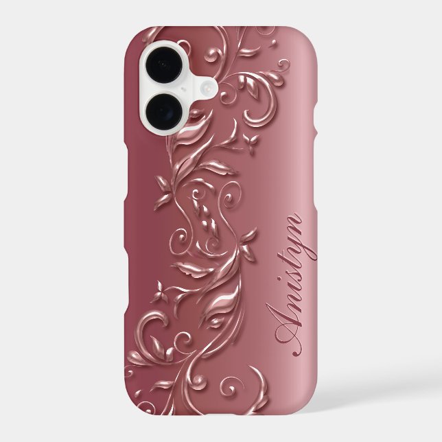Floral Rose Gold - Personalised (Back)