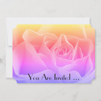 Floral Rose Multicolor Invitation