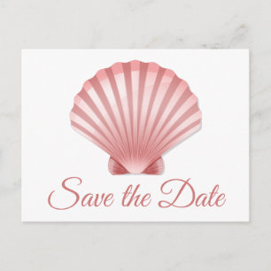 Floral Rose Save the Date Black White Engagement Postcard