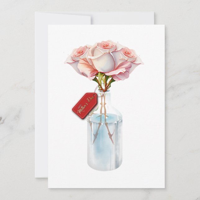 Floral roses mothers day card (Front)