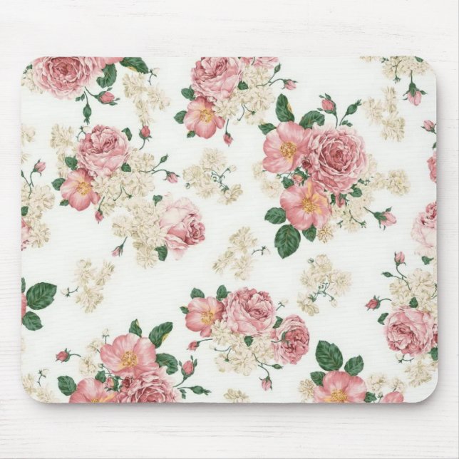 Floral Roses Mouse Pad (Front)