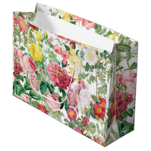 Floral Roses Vintage Spring Garden       Large Gift Bag