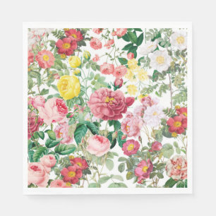 Floral Roses Vintage Spring Garden      Light Swit Napkin